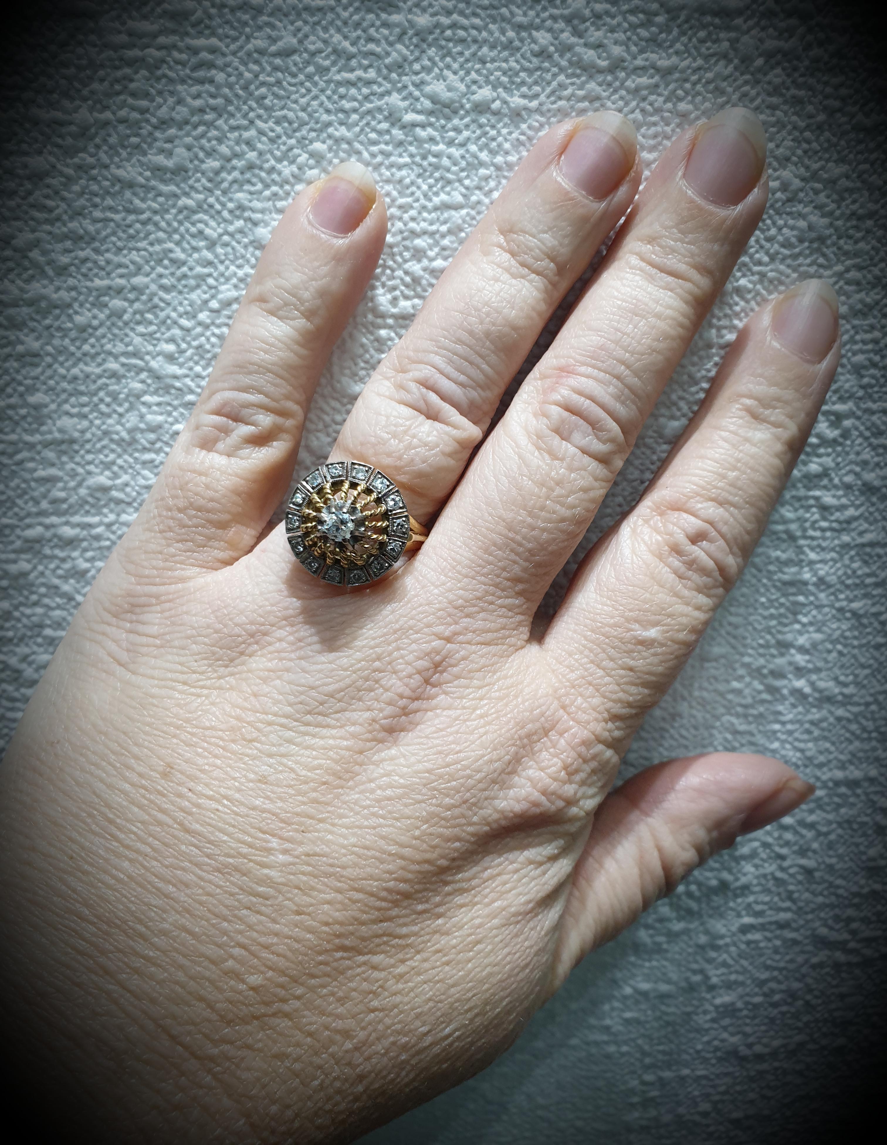 vintage gold dome ring