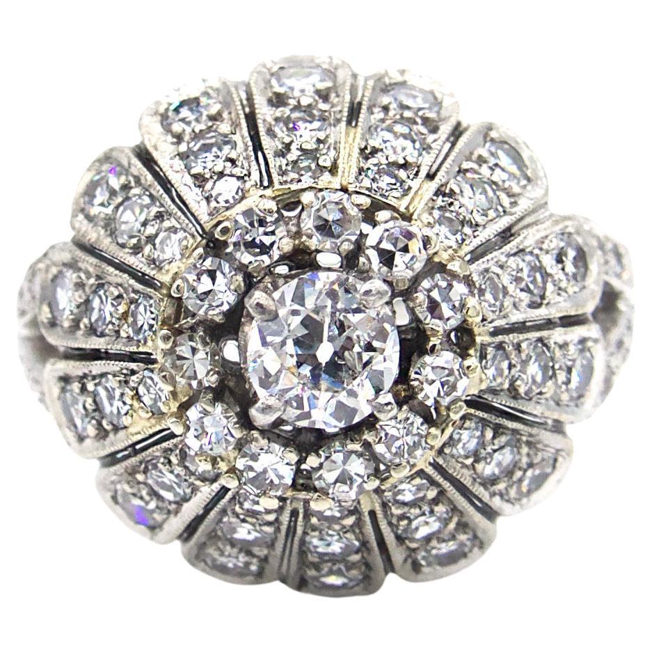 Antique Diamond Dome Ring For Sale