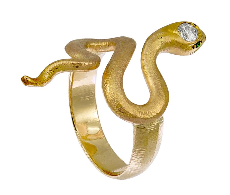 snake with a diamond on its head