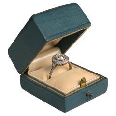 Antique Diamond Engagement Ring (Approx 1-Carat) Old European Cut, Platinum