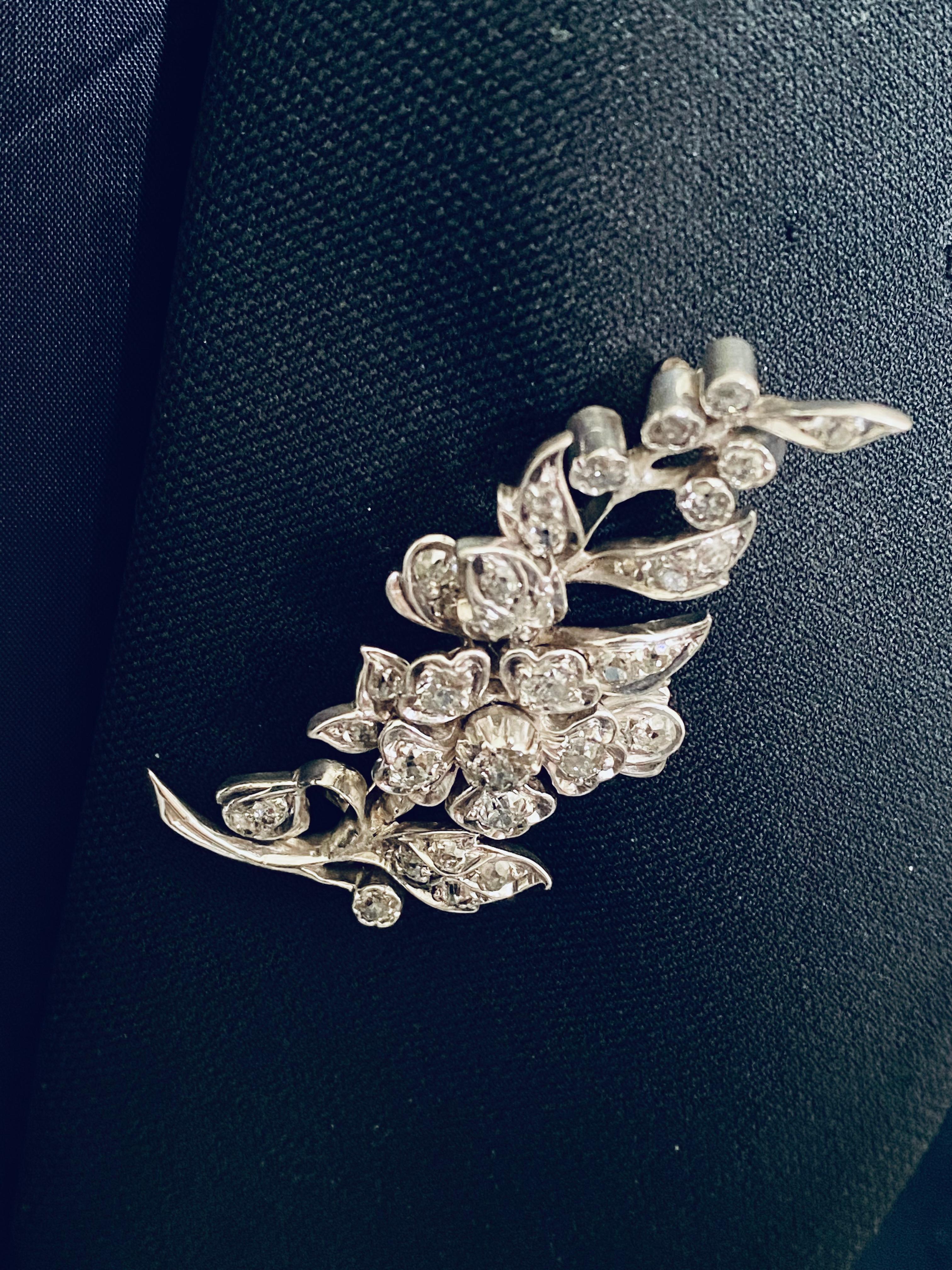 victorian diamond brooch