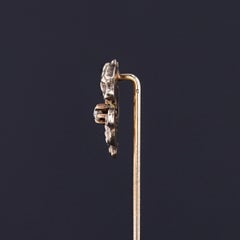 Antique Diamond Griffin Stickpin of 10k Gold