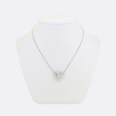 Antique Diamond Heart Necklace