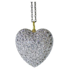 Antique Diamond Heart Pendant, circa 1900