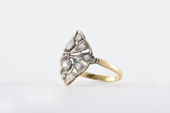 Antique Diamond Navette Dinner Ring