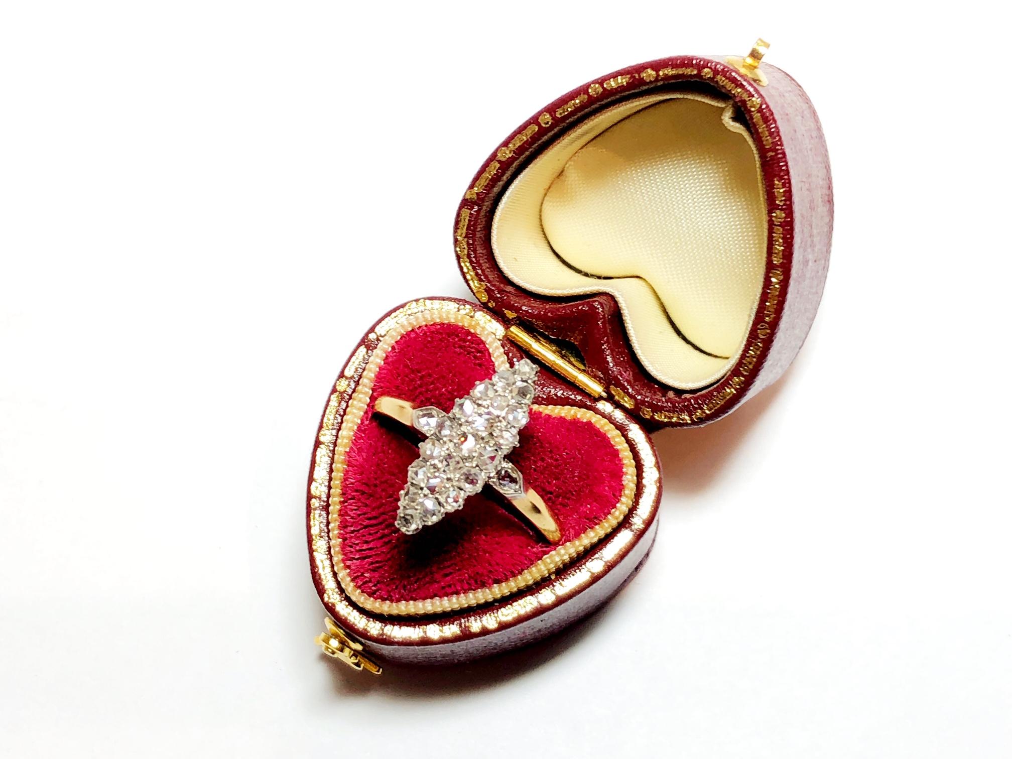 navette diamond ring