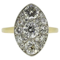 Antique Diamond Navette Ring Antique Diamond Navette Ring