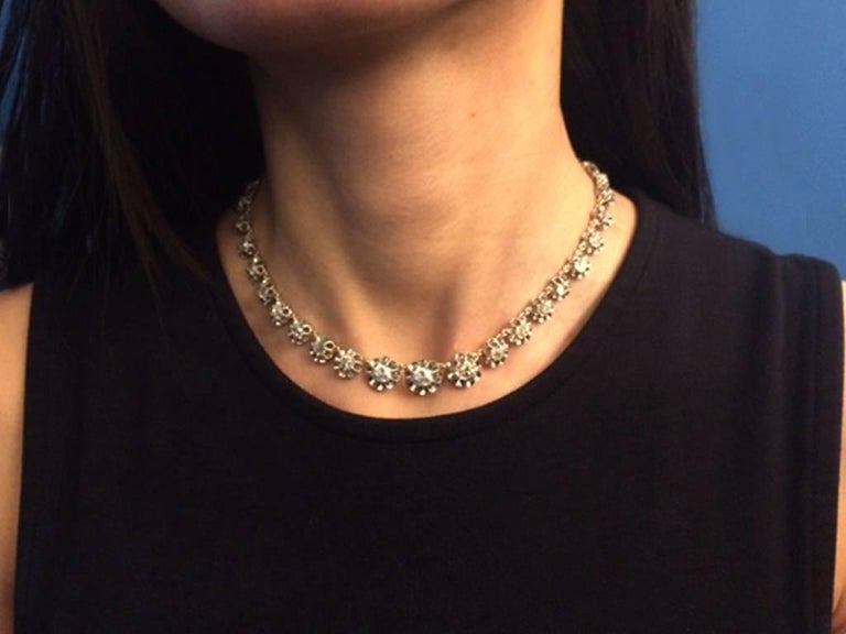 Antique Diamond Necklace, circa 1880 In Good Condition For Sale In London, GB