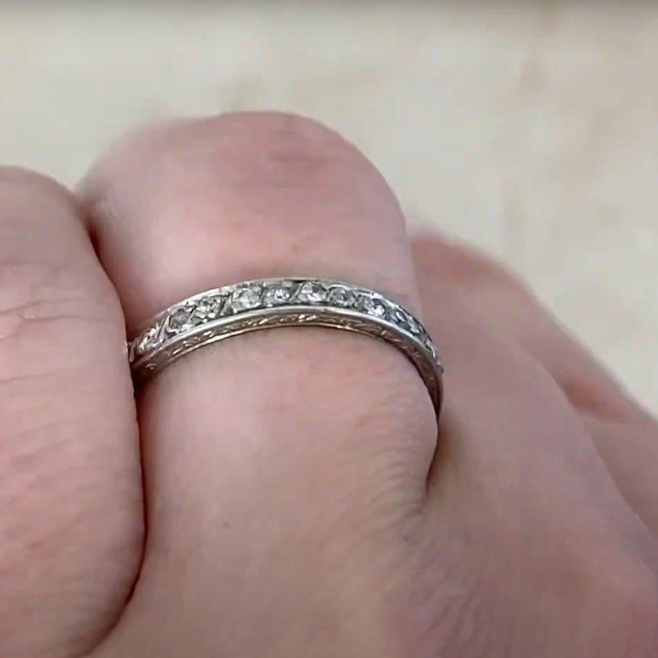 Antikes Diamant-Platin-Ewigkeitsarmband, CIRCA 1920 im Zustand „Hervorragend“ im Angebot in New York, NY