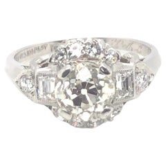 Vintage Diamond Platinum Ring