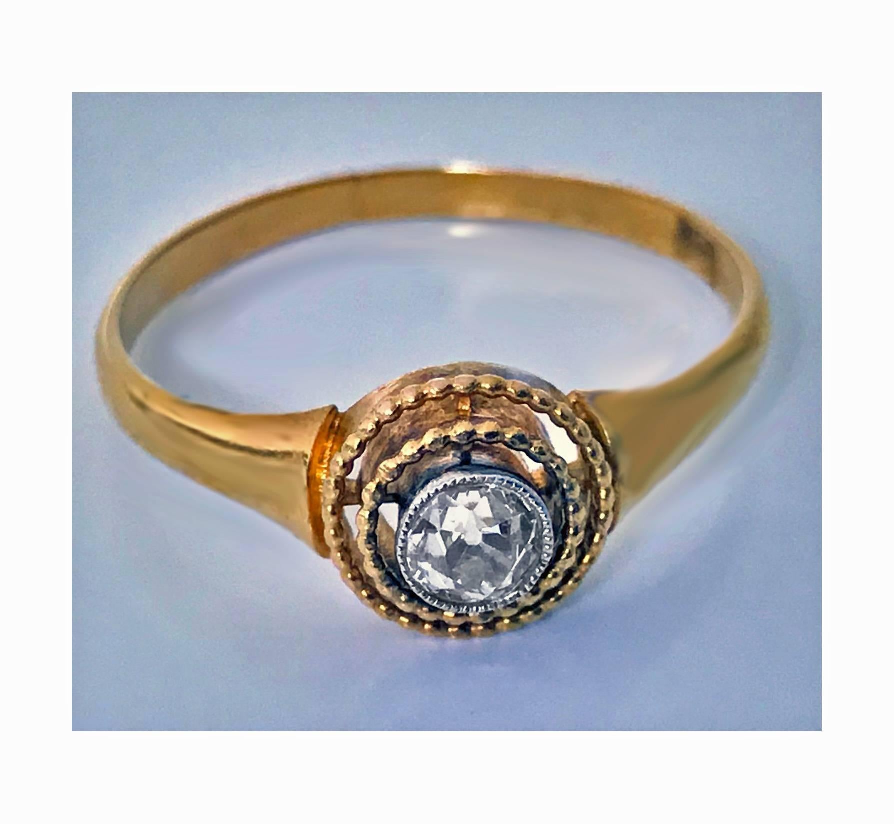 Antique Diamond Ring Continental, circa 1910 1