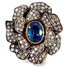 Used Diamond Sapphire Ring