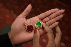 Antique Diamond, Seed Pearl, Guilloche Enamel, and 18K Gold Pocket Watch