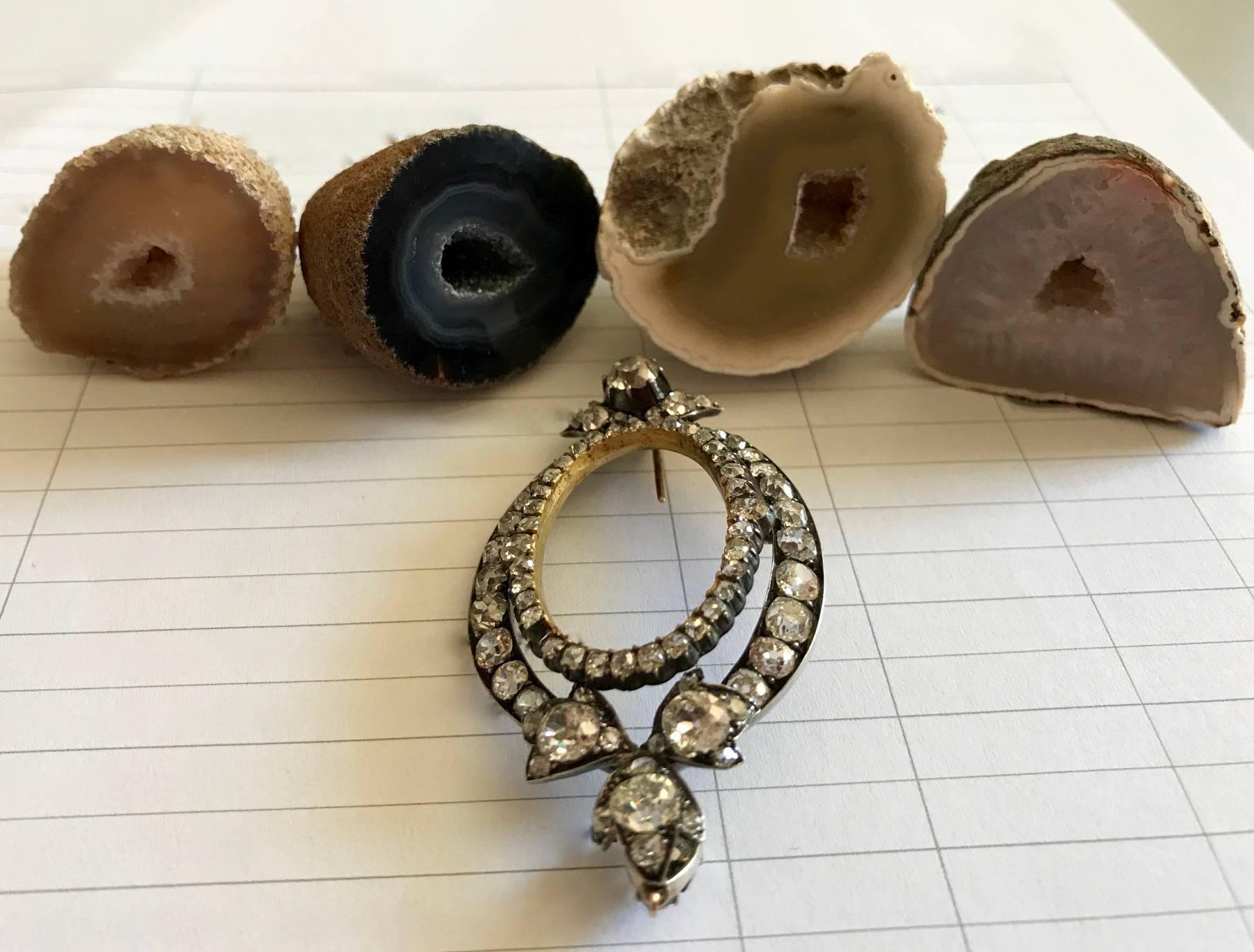 Antique Diamond Skull Pendant Necklace For Sale 3