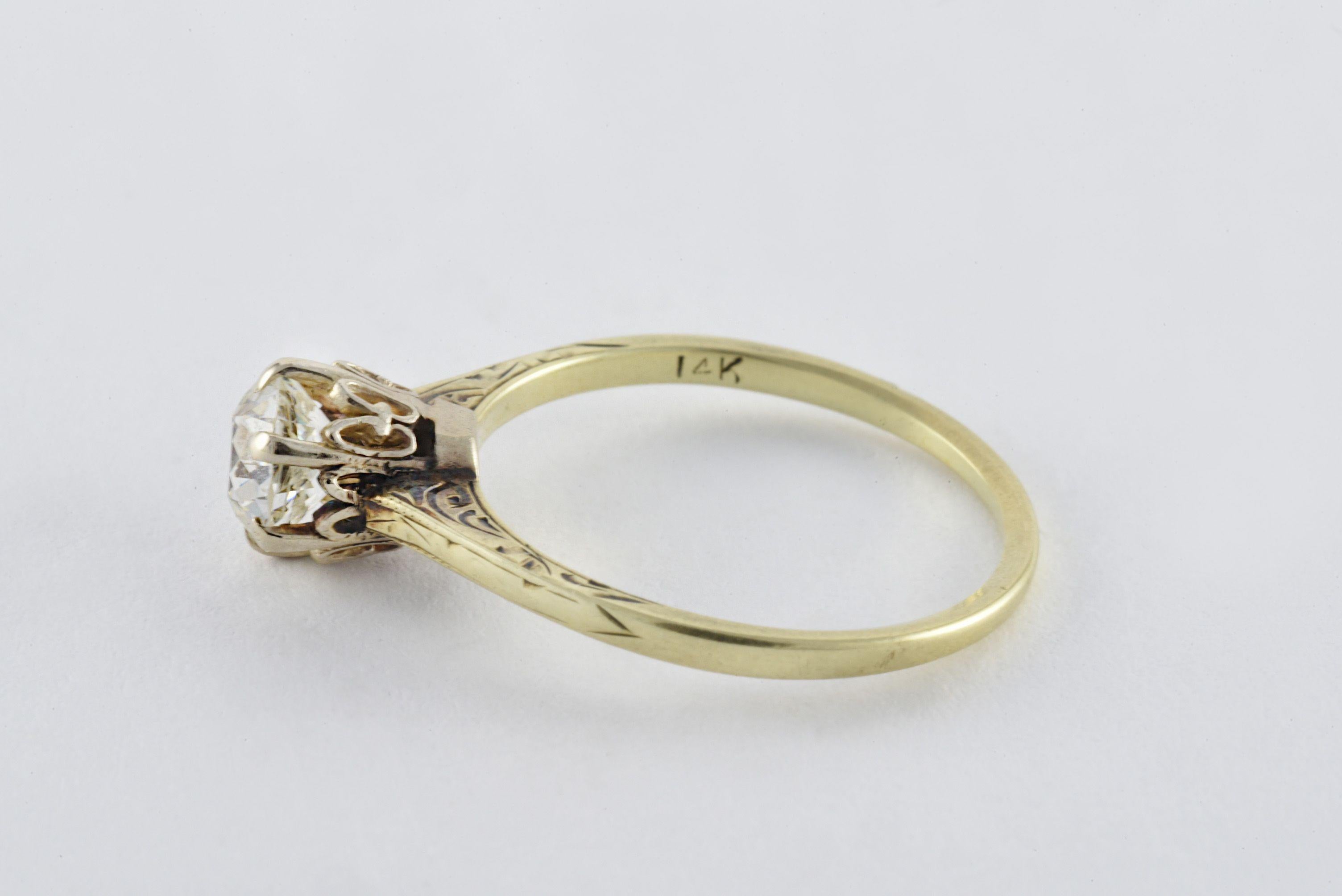 antique diamond solitaire rings