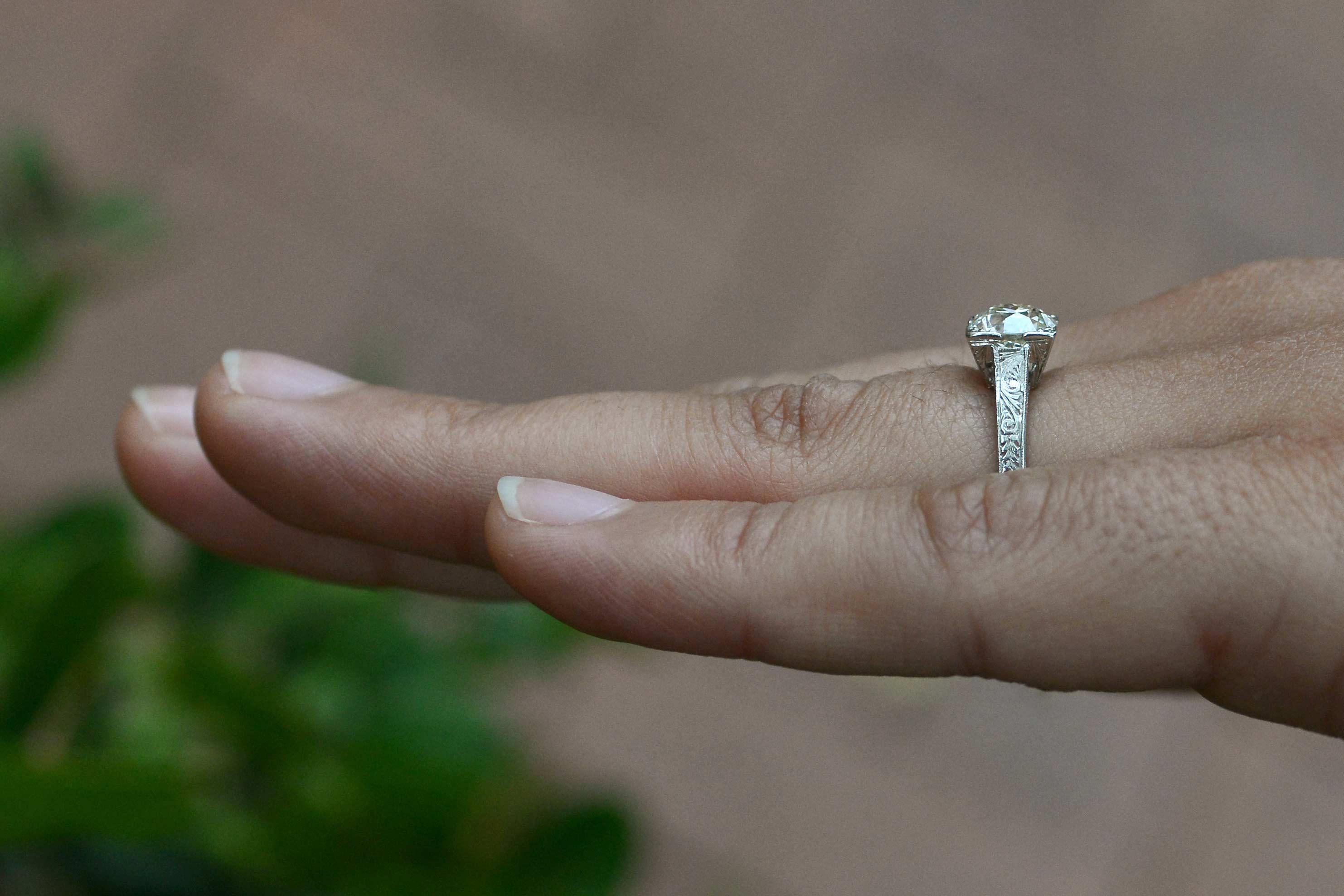 vintage 1 carat diamond engagement ring