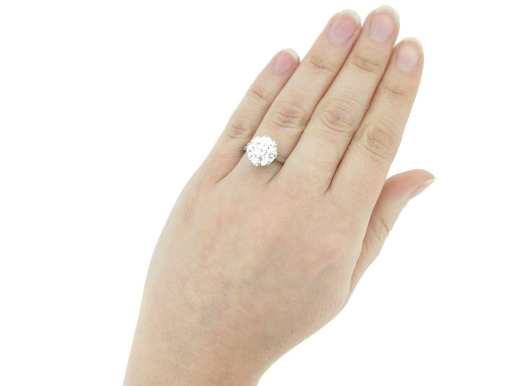 Antique Diamond Solitaire Ring, English, circa 1920 In Good Condition For Sale In London, GB