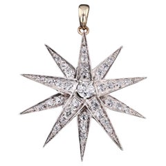 Antique Diamond Star Conversion Pendant