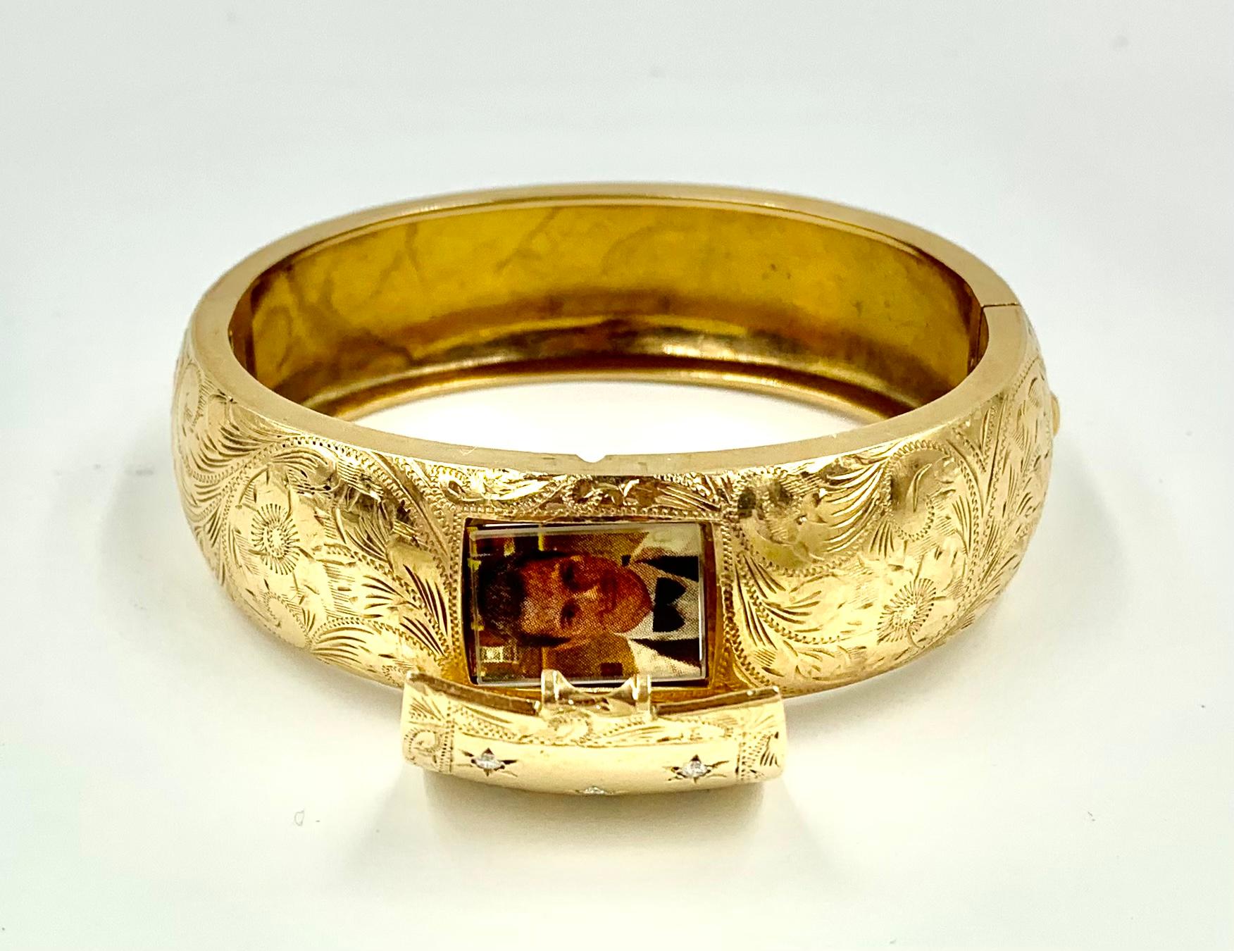 antique locket bracelet