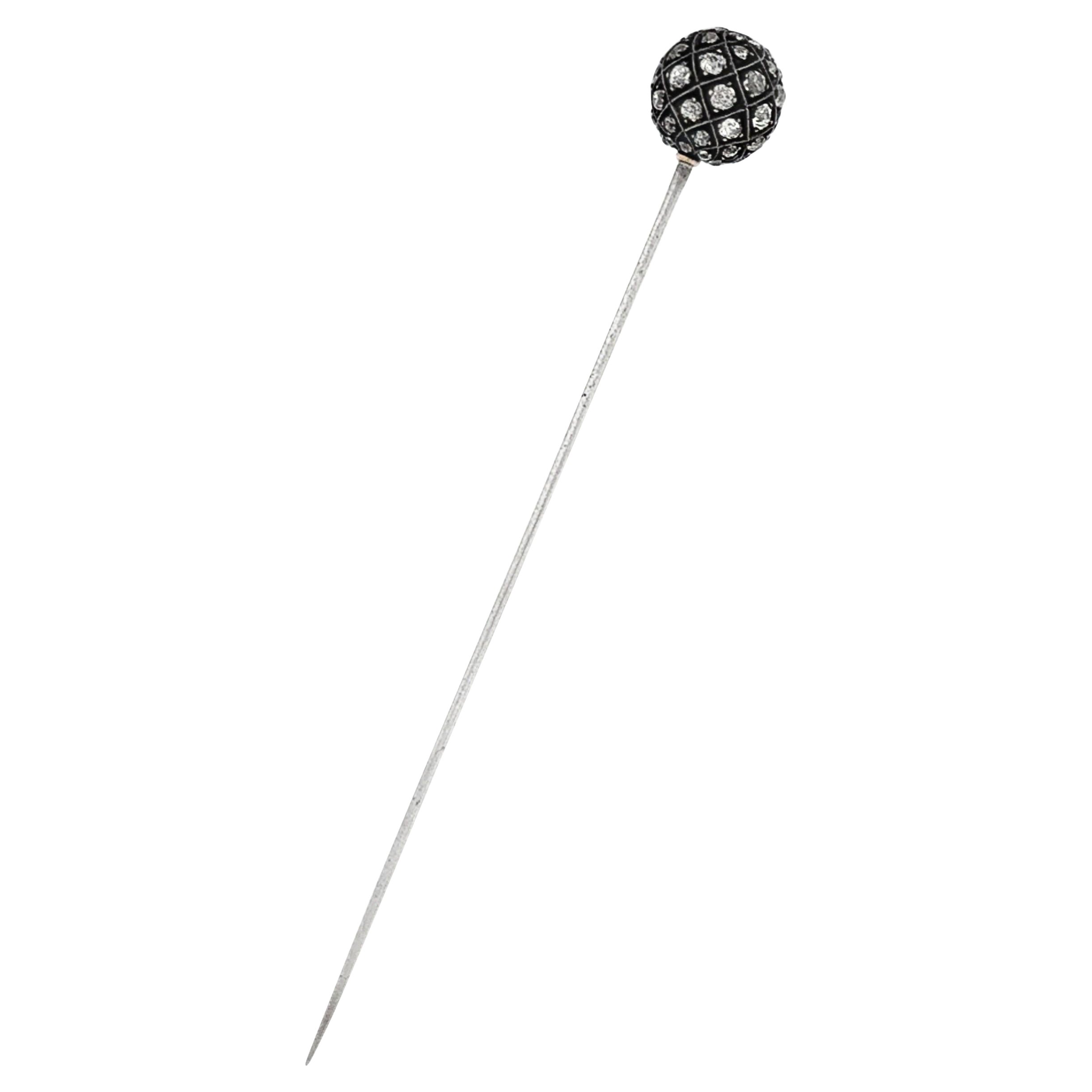 Antiker Diamant Stick Pin