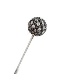 Alfiler de diamante antiguo