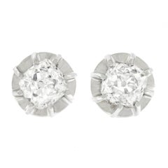 Antique Diamond Stud Earrings