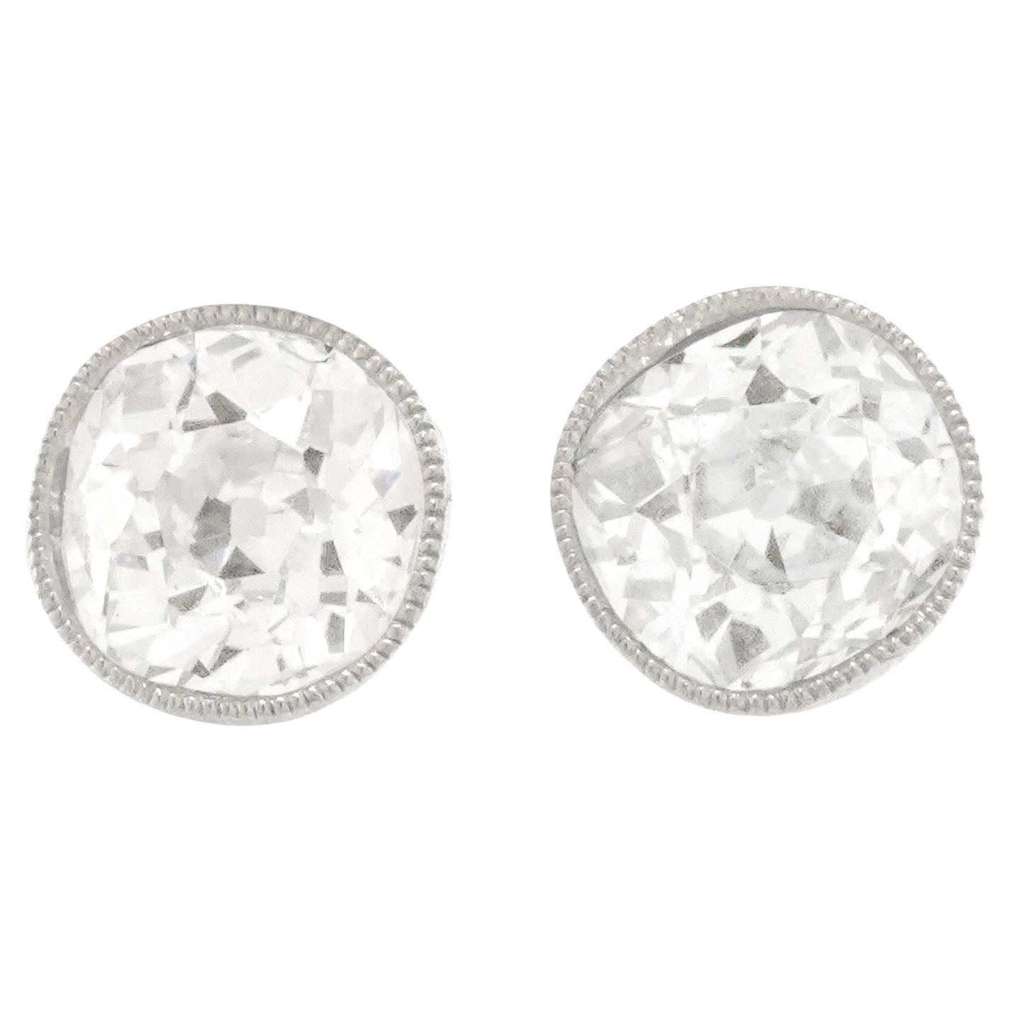 Antique Diamond Studs at 1stDibs