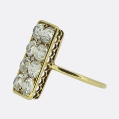 Antique Diamond Tablet Ring