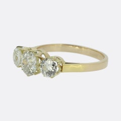 Antique Diamond Three-Stone Ring