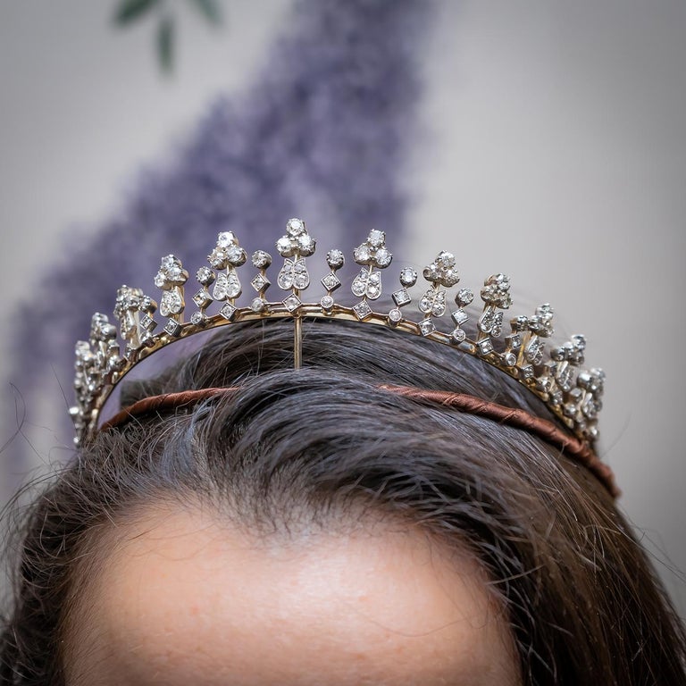 Antique Diamond Tiara Necklace at 1stDibs antique diamond tiara for sale