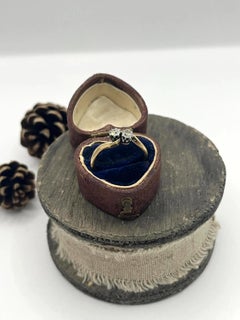 Antique Diamond Toi et Moi Ring 18ct Gold Platinum Edwardian Ring
