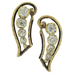 Antique Diamond Wing Earrings