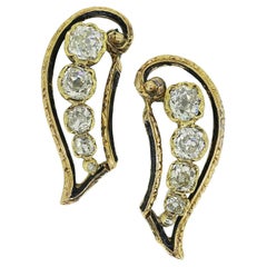 Antique Diamond Wing Earrings