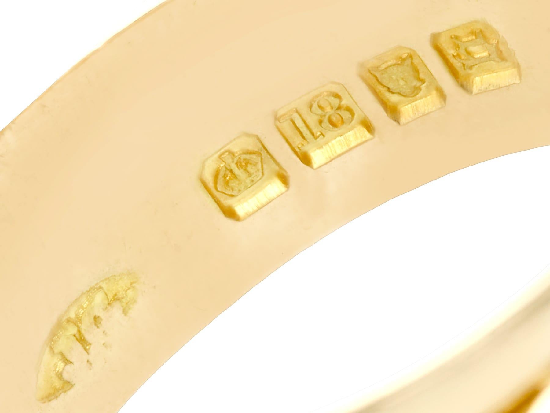 Women's or Men's Antique Diamond Yellow Gold Snake Cocktail Ring For Sale