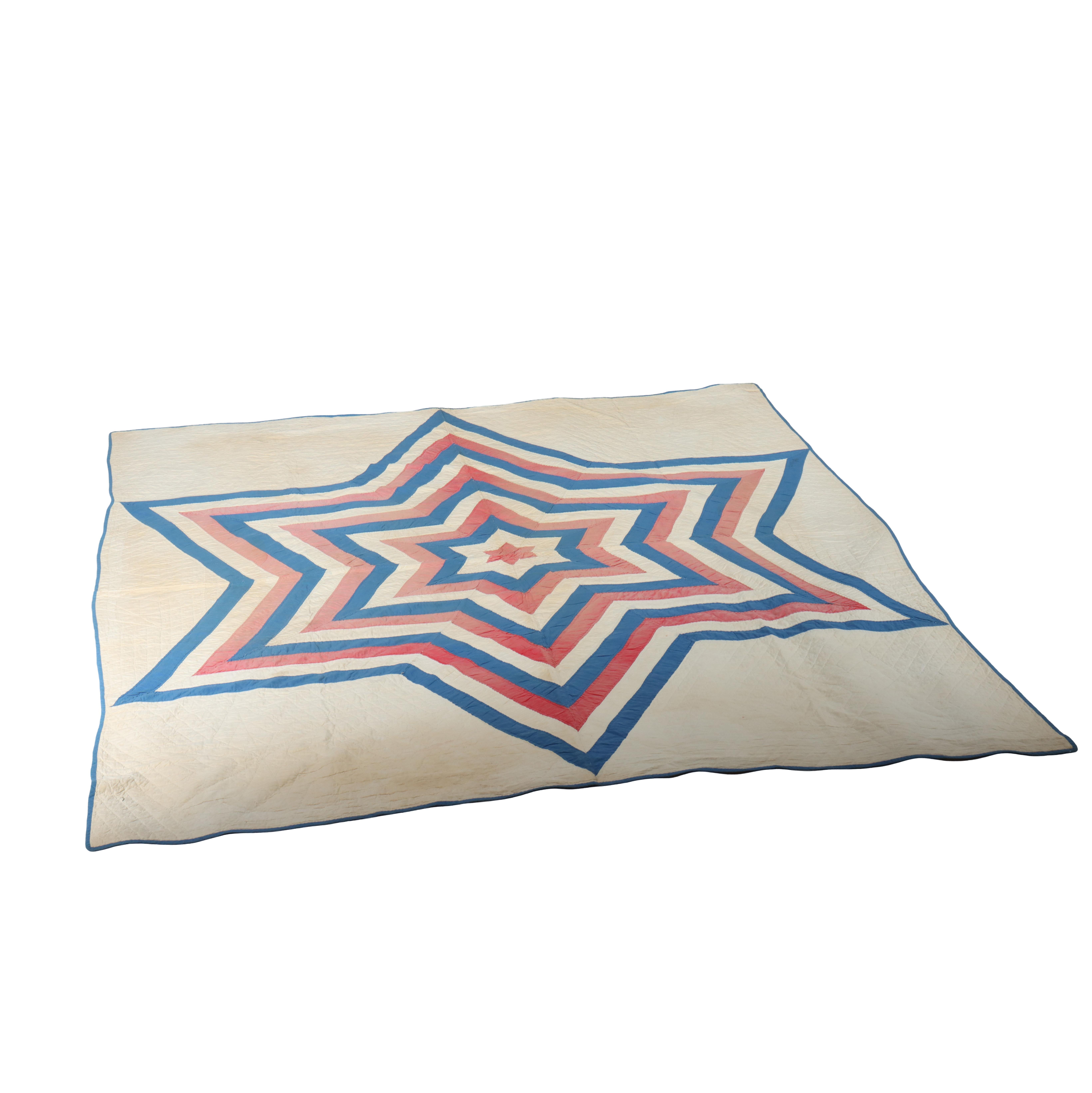 Antico modello Dianna's Star cucito a mano C1900 In condizioni buone in vendita a Big Flats, NY