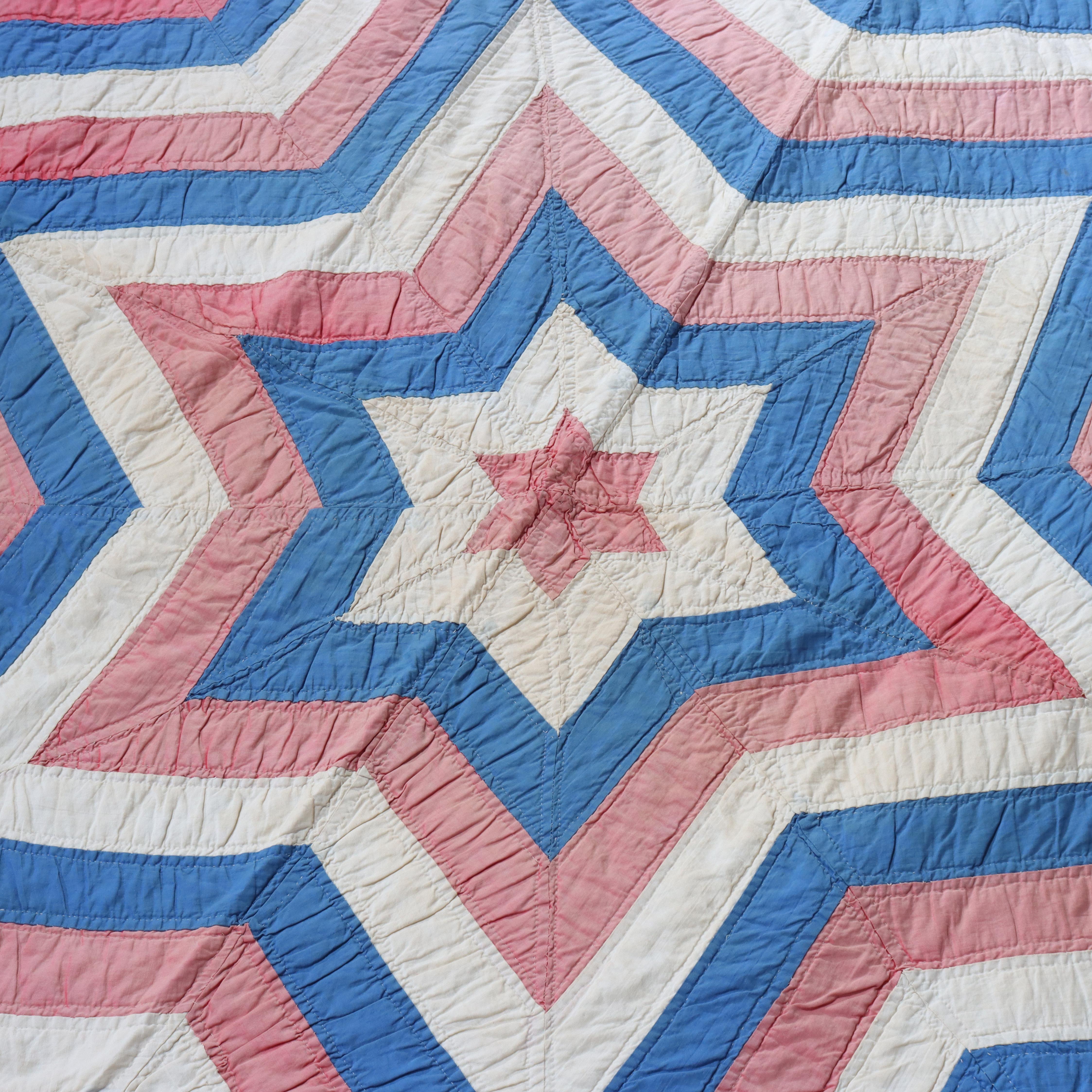 Antico modello Dianna's Star cucito a mano C1900 in vendita 2