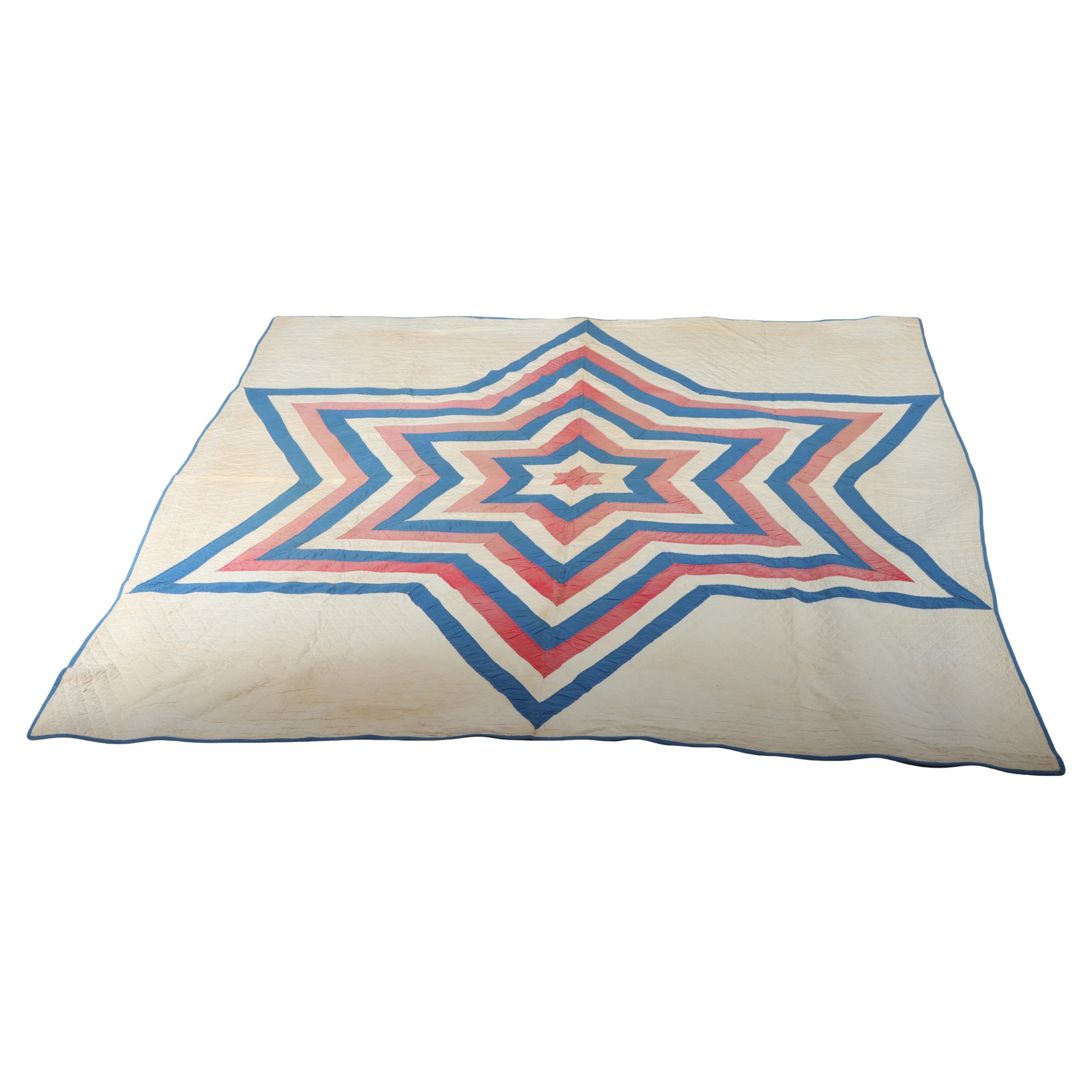 Antico modello Dianna's Star cucito a mano C1900 in vendita