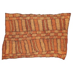 Mantello antico di Dida, rafia tinta in massa, Costa d'Avorio