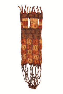 Antiguo paño de lomo trenzado de mujer dida, Costa de Marfil