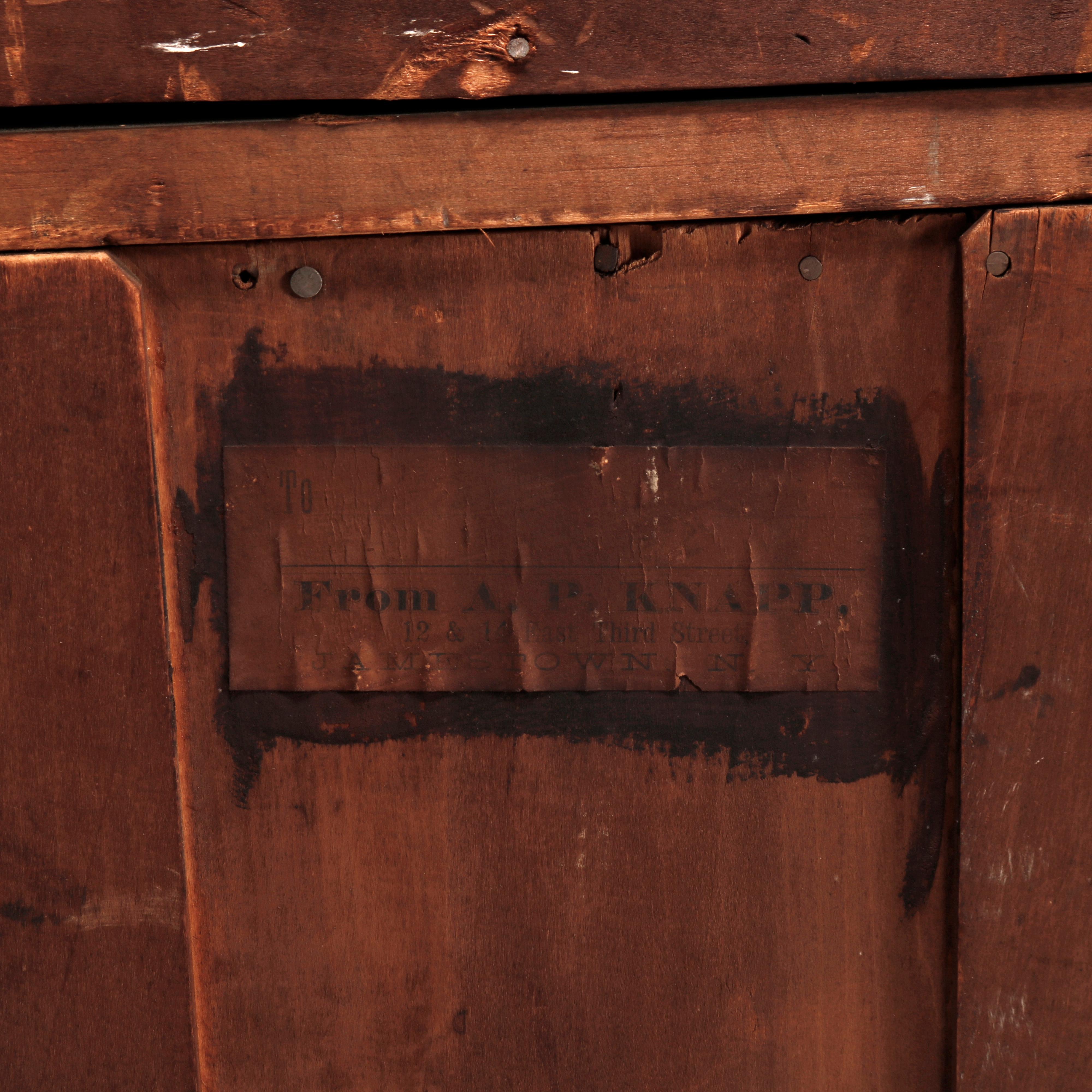 Antique Diminutive Renaissance Revival Walnut & Burl Cylinder Secretary, c1880 For Sale 8