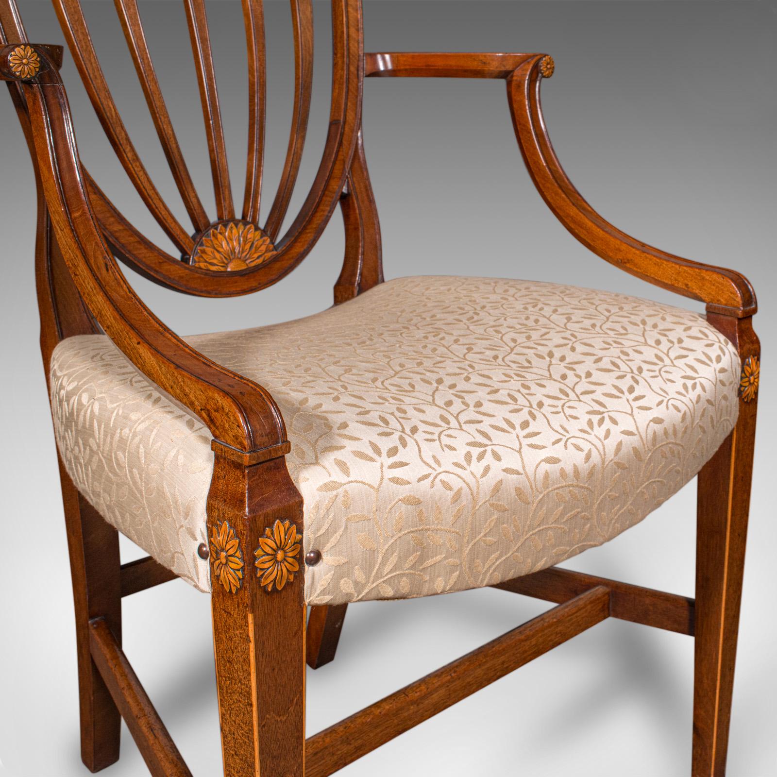 Suite de chaises de salle à manger anciennes anglaises, Carver & Slipper Chairs, géorgiennes, C.1800 en vente 4