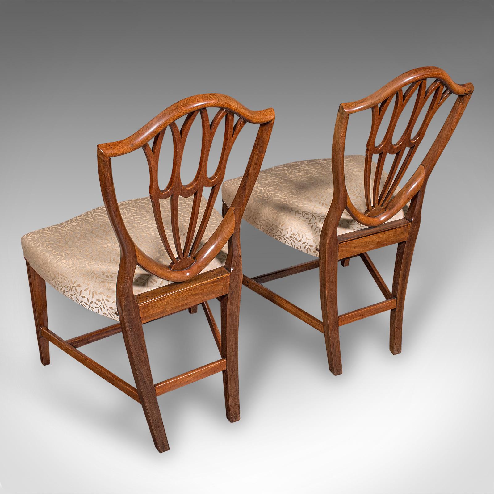 Suite de chaises de salle à manger anciennes anglaises, Carver & Slipper Chairs, géorgiennes, C.1800 Bon état - En vente à Hele, Devon, GB