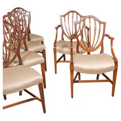 Antique Dining Chair Suite, English, Carver & Slipper Chairs, Georgian, C.1800