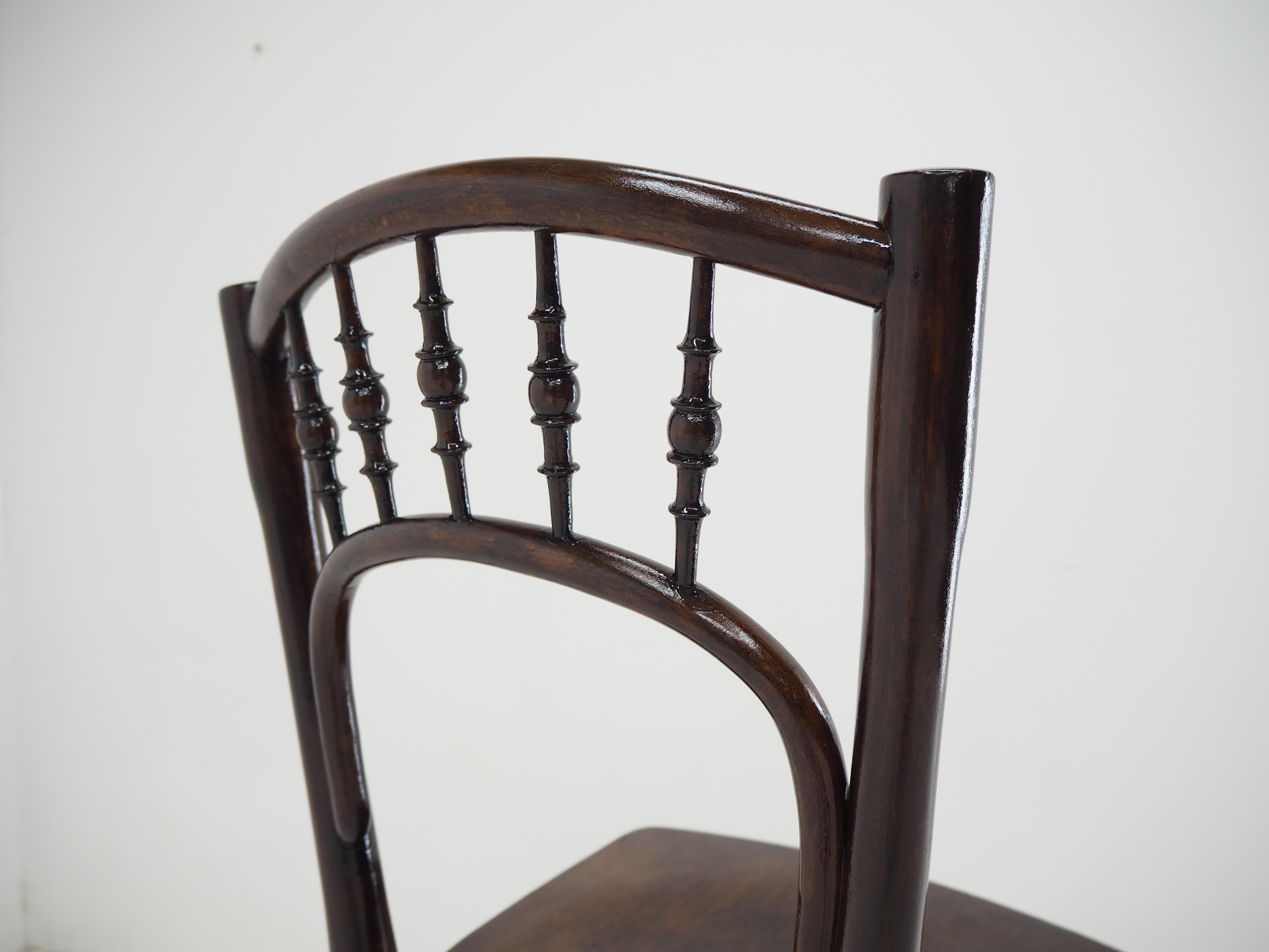 Début du 20ème siècle Chaise de salle à manger ancienne, Thonet, Autriche, années 1910 en vente