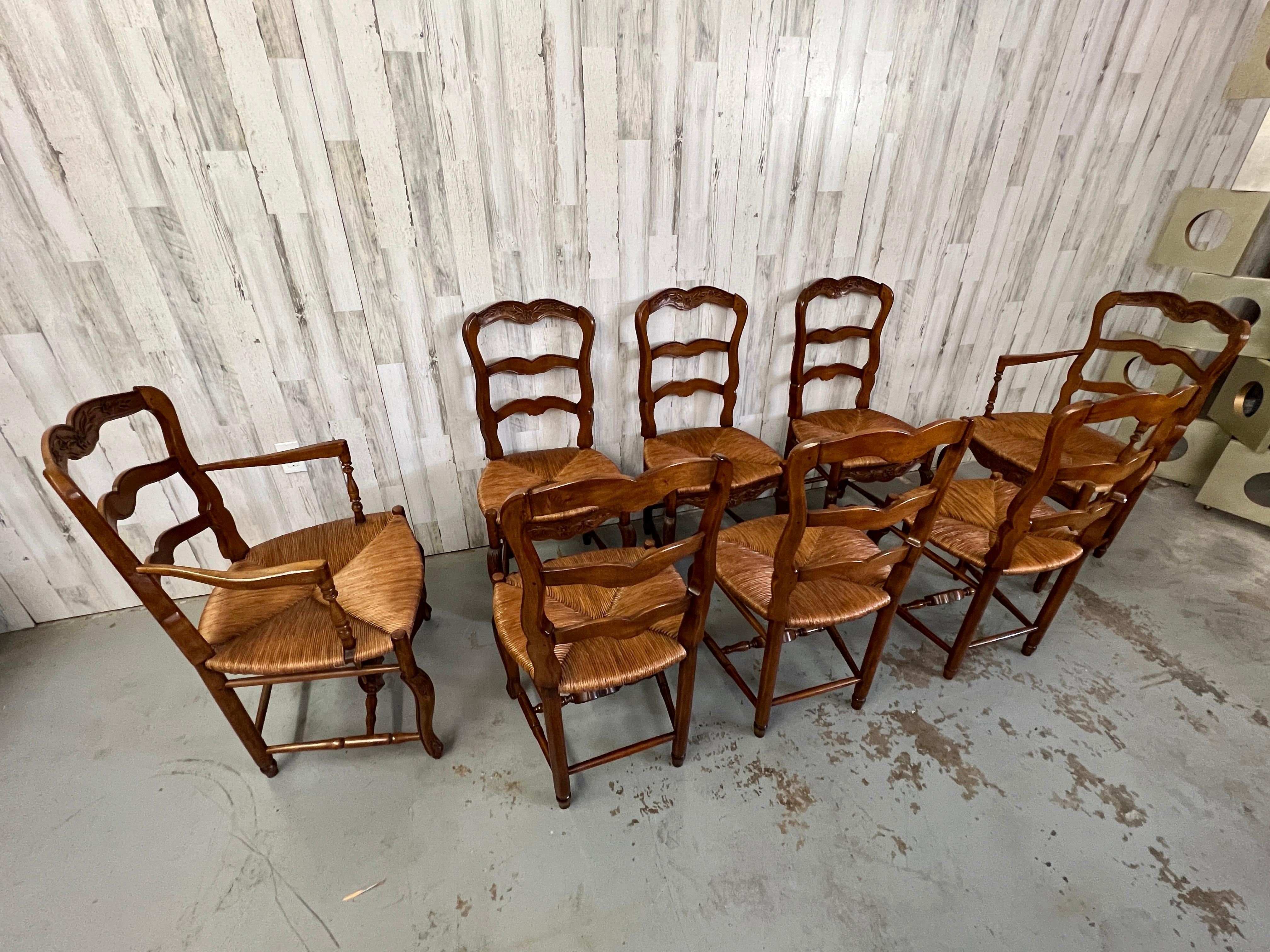 Antique Country French Dining Chairs 4