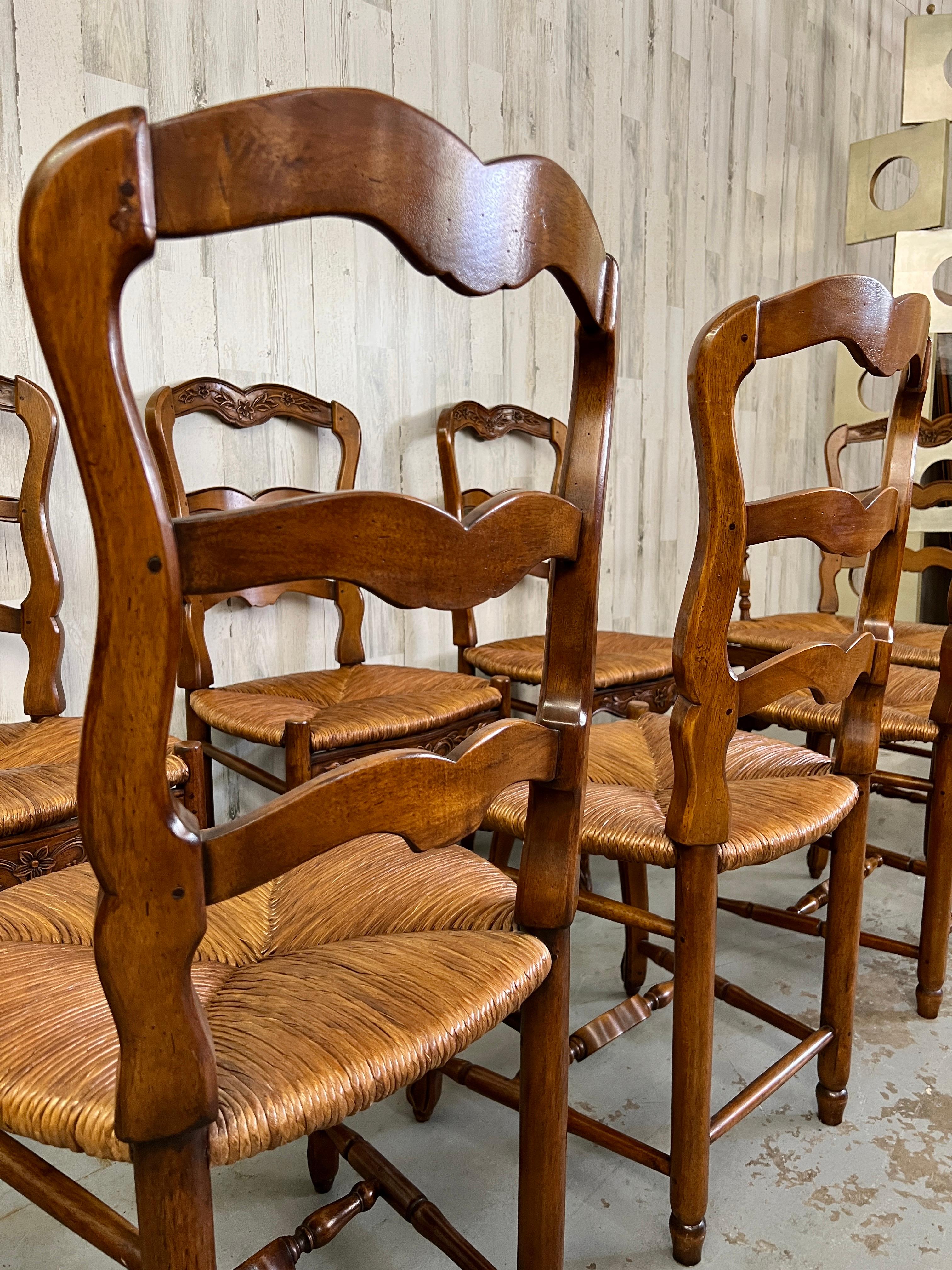 Antique Country French Dining Chairs 5