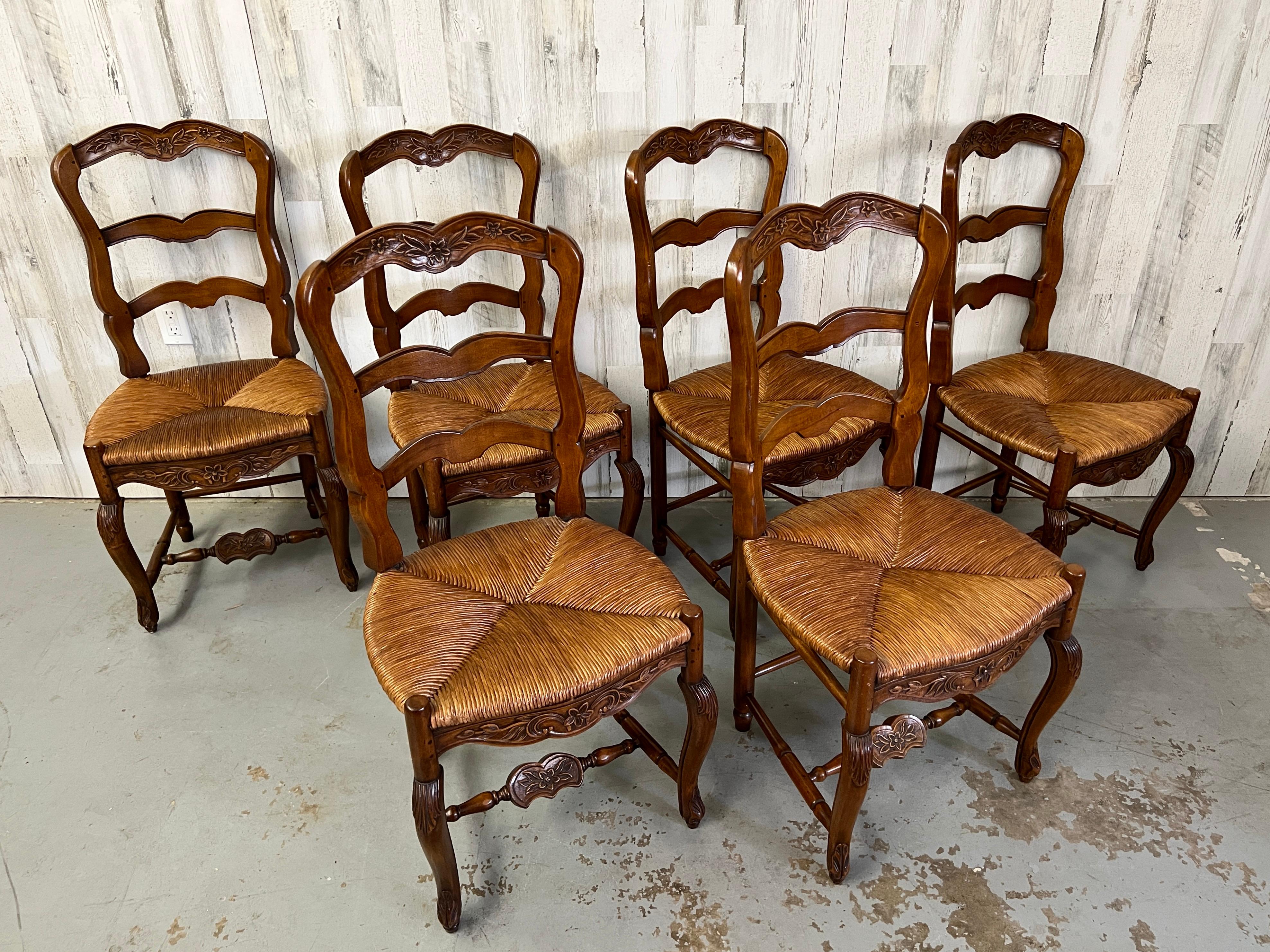 Antique Country French Dining Chairs 10