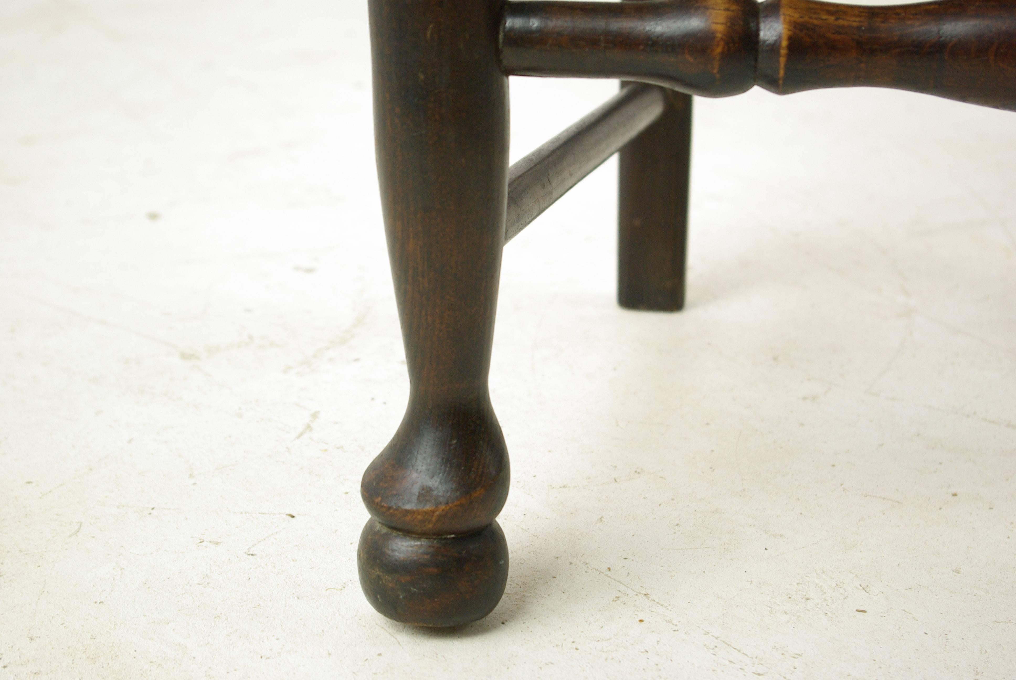 Antique Dining Chairs:: Rush Chairs:: Ladder Back Chairs:: 1930s:: B1014 REDUCED !!! 9