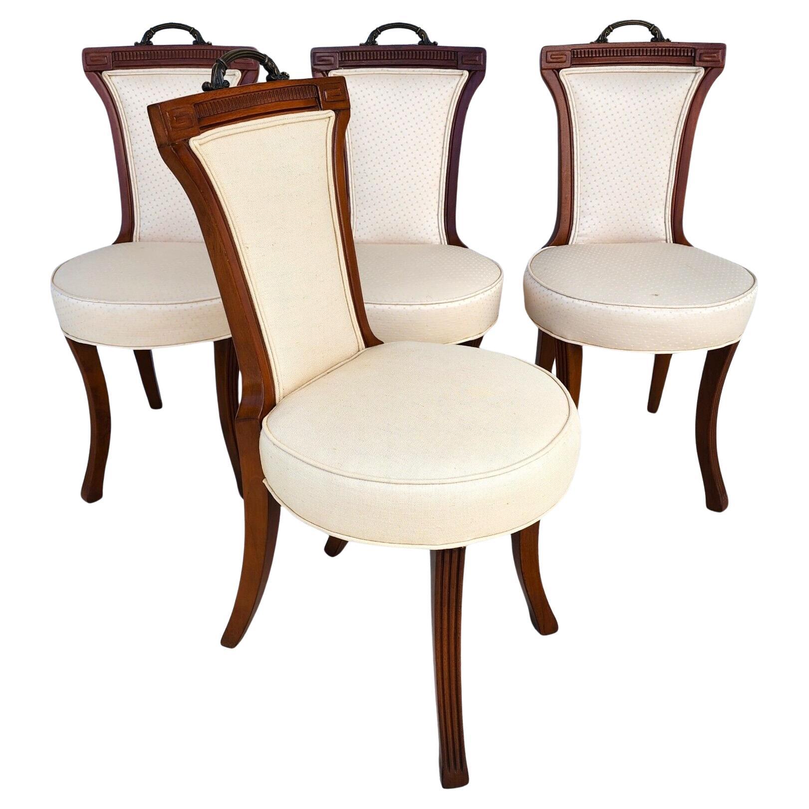 Antique Dining Chairs Set of 4 For Sale