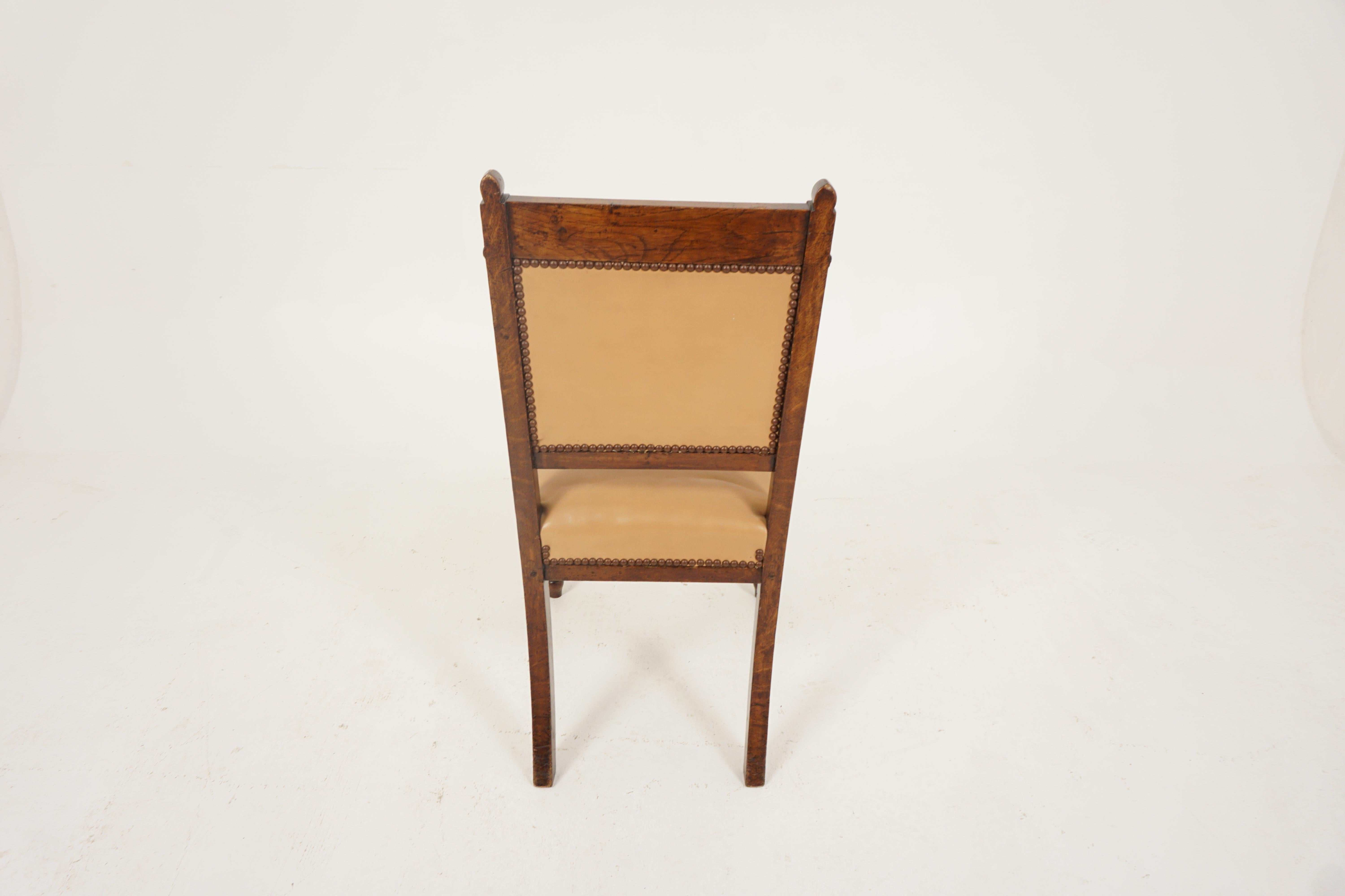 Antique Dining Chairs, Set of 6, Oak, Scotland 1895, B2664 2